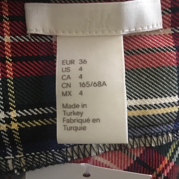 NWT very cute plaid midi skirt with belt! - Picture 3 of 3